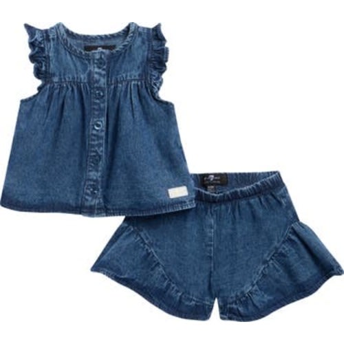 Ruffle Detail Co-Ord Top & Shorts Set