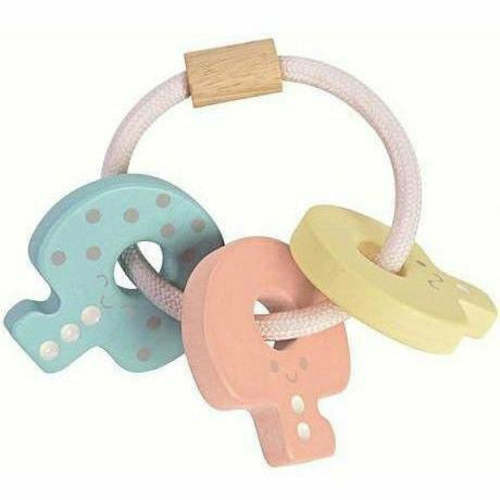 Plan Toys Key Rattle - Pastel – The Natural Baby Company