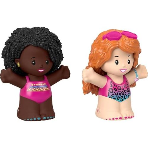 Fisher-Price Little People Toddler Toys Barbie Swimming Figure Set with 2 Characters for Preschool Pretend Play Kids Ages 18+ Months