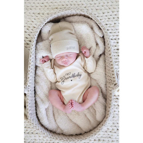 Embroidered Knit Baby Beanie