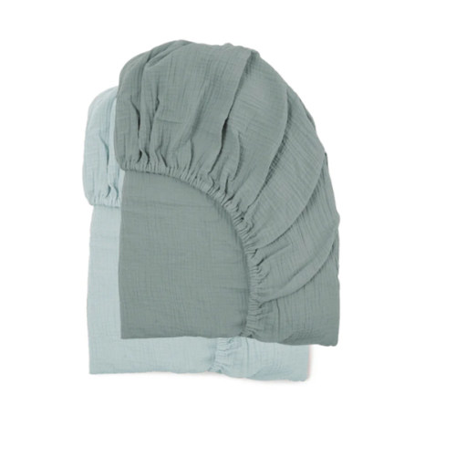 Muslin Crib Sheets | Bluebell + Slate