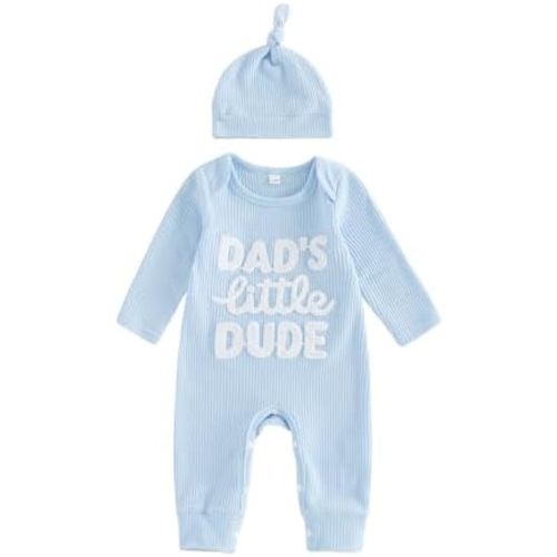 Sejardin Newborn Infant Baby Boy Fall Jumpsuit Letter Embroidery Romper