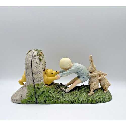 Rare and Hard to find Collectible Classic Winnie the Pooh Bear Disney Charpente Michel Company Book Ends