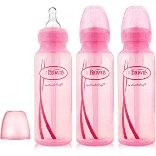 Dr. Brown's Baby Bottles Options 8 Ounce 3 Pack - Pink