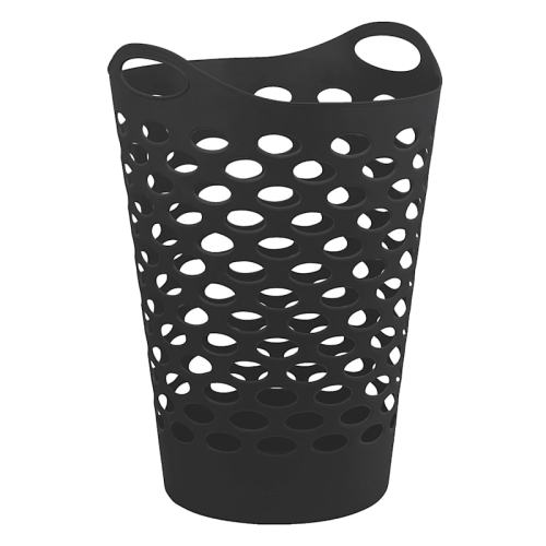 Black Flexible Laundry Hamper, 60L