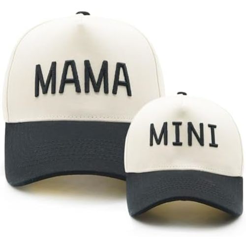 Mama Papa Mini Hat Family Matching Outfits, New Parents Gifts for Couples, Trendy Mom Dad and Baby Son Daughter Cap