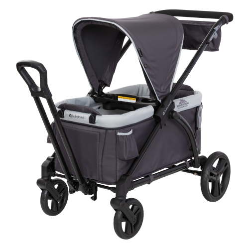 Baby Trend Expedition 2-in-1 Stroller Wagon, Large Cargo, Liberty Midnight Black