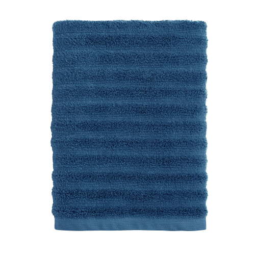 Mainstays Performance Cotton Bath Towel, Super Soft Quick Dry Fade Resistant, Textured Navy