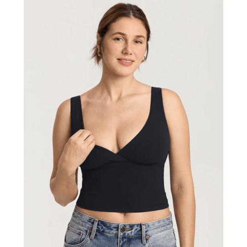 Natrelax® Crossover Nursing Crop Tank Top