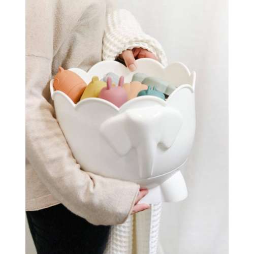 Silicone Bath Toy Organizer with Suction Cups | BPA-Free | Tiipikids