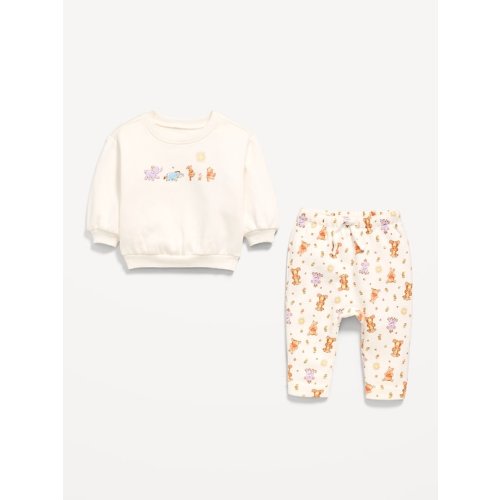 Disney© Crew-Neck Sweatshirt and Sweatpants Set for Baby