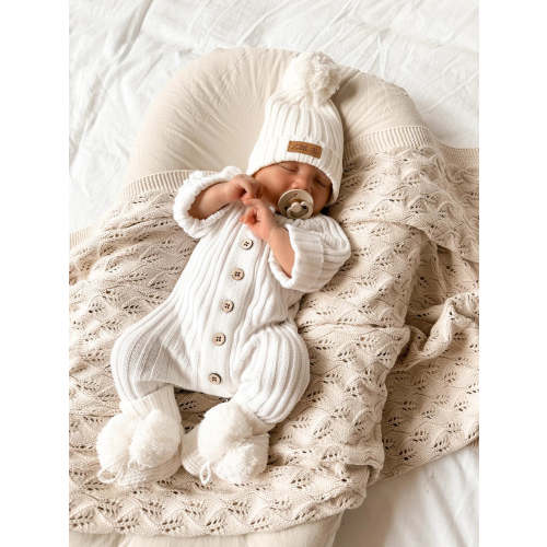 Little B's Pom Booties - Milk