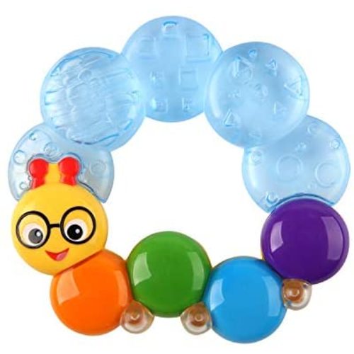Baby Einstein Teether-pillar Rattle and Chill Teething Toy, Ages 3 months +