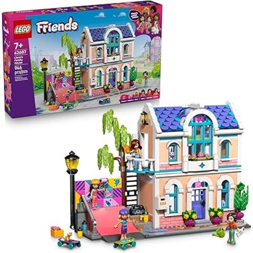 LEGO Friends Liann’s Family House Building Toy for Girls & Boys - Pretend Play Set for Kids, Ages 7+ - W/4 Minidolls, 2 Toy Pet Figures, & Doll House Accessories - Gift Idea for Birthdays - 42687
