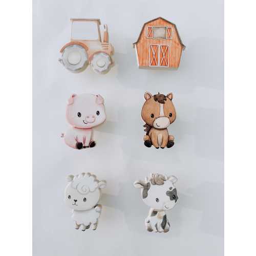Farm, Farm Animals, Farm Nursery, Wall Hook, Coat Hook, Barn, Tractor Decor, Bathroom Hooks, Decorative Hooks, Hooks for Wall, Wood Hooks