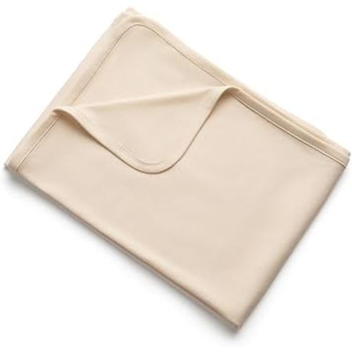 MON CHOU Baby Swaddle Blanket - Luxuriously Soft Newborn Swaddle - Lightweight, Breathable Organic Cotton Baby Blanket - Premium Organic Pima Cotton- 37” x 37” (Ivory)