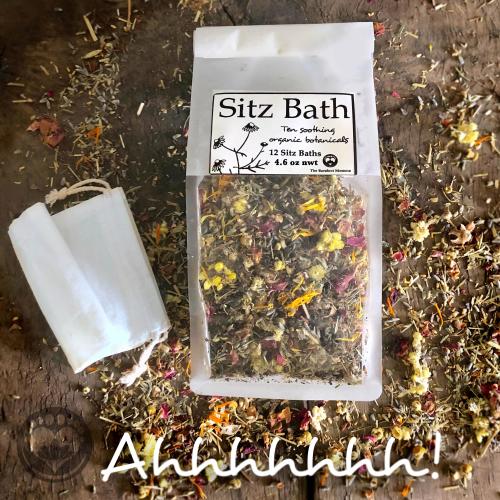 XL 12 Organic Sitz Baths, postnatal postpartum recovery, perineal repair, hemorrhoids, herbal baths, facial steam, padsicles, salt free
