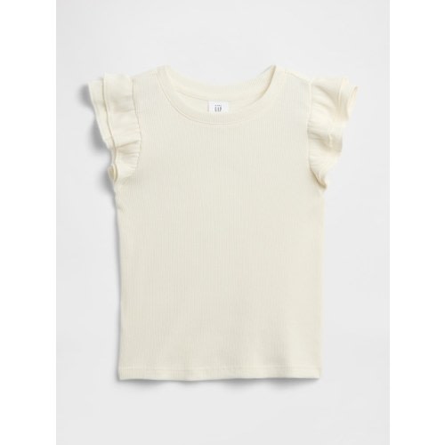 babyGap Ribbed Flutter Sleeve T-Shirt