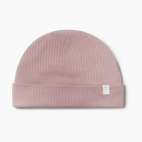 MORI Ribbed Hat - Rose, 0-3m