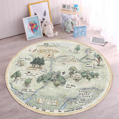 Round 100 Acre Wood Rug
