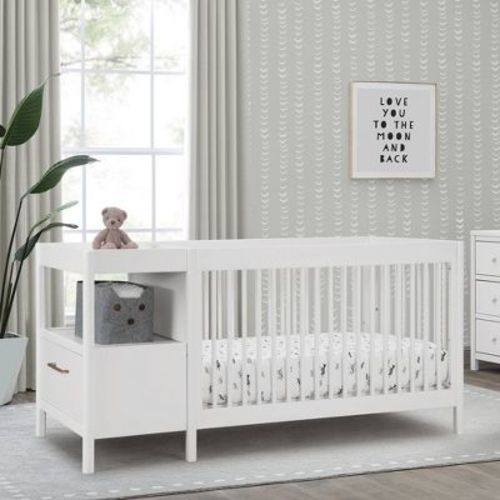 Delta Children Zoe 5-in-1 Convertible Crib and Changer