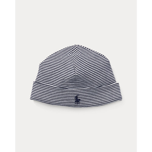 Baby Girl's Striped Cotton Hat | Ralph Lauren