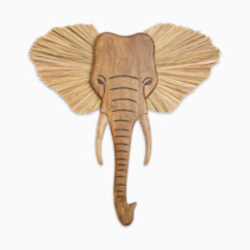 Crane Baby Handcrafted Wood Wall Decor - Elephant
