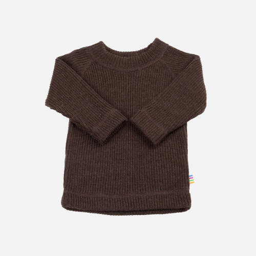 Baby/Kids’ Merino Wool Heavy Rib Sweater in brown - size 6-12m – MamaOwl