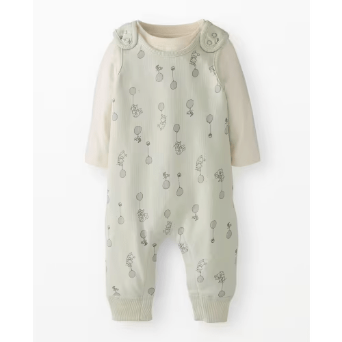 Baby Disney Winnie the Pooh Long Sleeve T-Shirt & French Terry Overalls Set