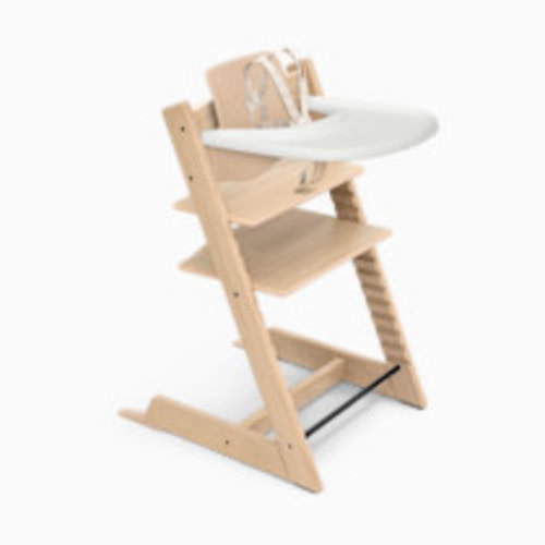 Stokke Tripp Trapp High Chair² + Tray Bundle - Oak Natural/White