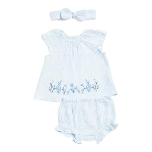 Newborn Girls 2pc Border Sunsuit Set With Headband | Kids & Baby | TJ Maxx