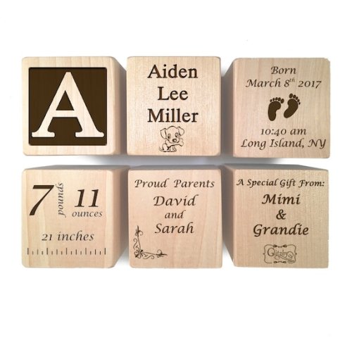Personalized Baby Block New Baby Gift Birth Block Personalized Baby Item Newborn Keepsake Baby Girl Baby Boy Wooden Baby Block Baby Gift - Etsy