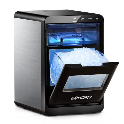 EUHOMY Nugget Ice Maker Countertop - 44Lbs/24H Sonic Machine