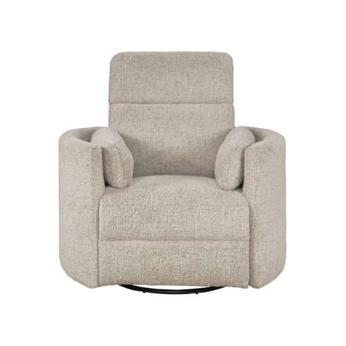 Wade Logan® Bre 40" Upholstered Swivel Glider Manual Recliner & Reviews | Wayfair