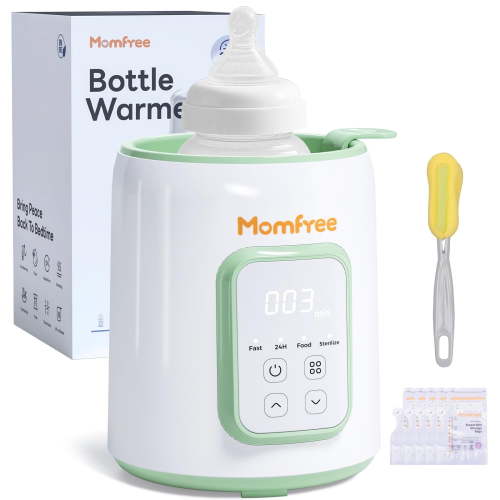 Bottle Warmer, 8-in-1 Fast Baby Bottle Warmer for Breastmilk and Formula,Milk Warmer with Accurate Temperature Control and Automatic Shut-Off,Multifunctional Bottle Warmers for All Bottles,Green