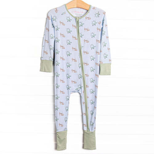 High in the Sky Bamboo Zippy Pajama, Blue – Stitchy Fish
