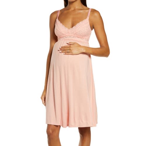 Tallulah Lace Trim Maternity/Nursing Chemise