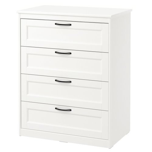 SONGESAND 4-drawer dresser - white 32 1/4x40 1/2 "