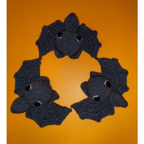 Crochet Bat Rattle: Goth Baby Toy, Handmade Nursery Decor - Etsy