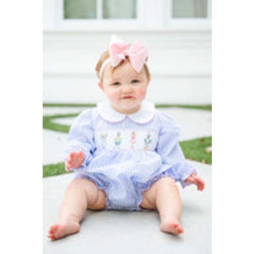 Smocked Nutcracker Bubble for Girls I Ruth and Ralph