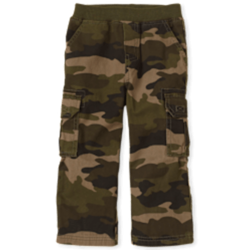 Baby And Toddler Boys Uniform Twill Woven Pull On Cargo Pants - GREEN | The Children's Place