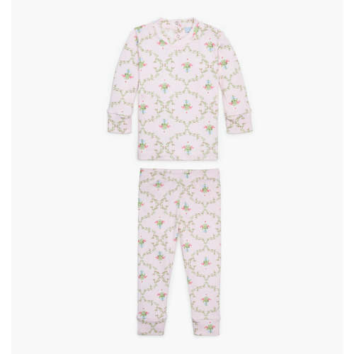 The Baby PJ Set - Pastel Trellis - Hill House Home