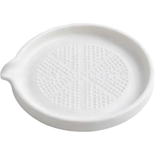 Ceramic Grater Plate for Baby Food, Manual Fruit Vegetable Masher