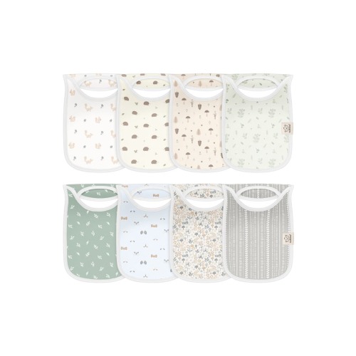8-Pack Hallo Drool Bibs