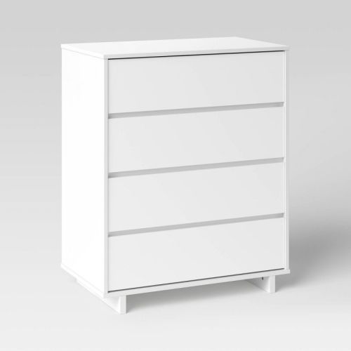 Modern 4 Drawer Dresser - Room Essentials™, Color: White