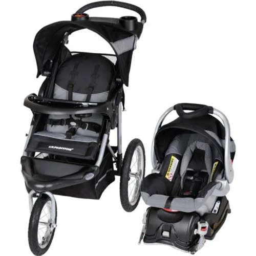 Baby Trend Expedition® Jogger Travel System | with EZ Flex-Loc® 30 Infant Car Seat - Lightweight, Mulit-Position Stroller/Car Seat Combo with All-Terrain Wheels
