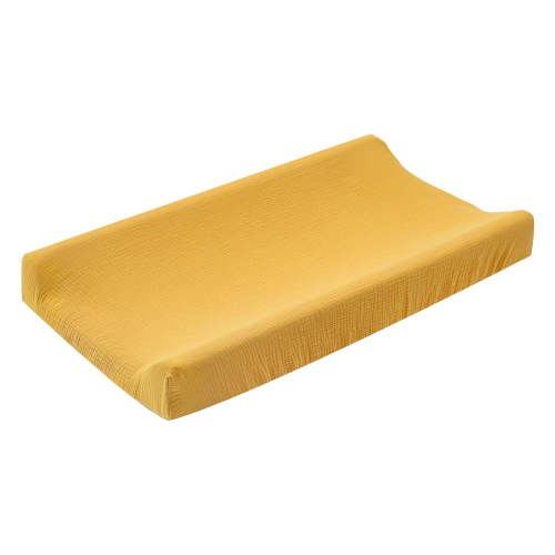 Miommo Changing Pad Cover, 100% Cotton Muslin Waterproof Breathable Elastic Straps for Baby Bed or Table, Easy to Remove and Machine Washable, 81 x 41 cm