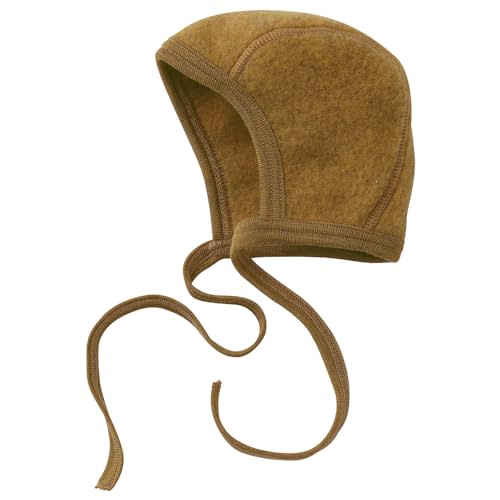Ecoable Newborn Baby Bonnet, 0–6 Months | Organic Merino Wool Fleece, Pilot Cap with Ear Protection for Infants