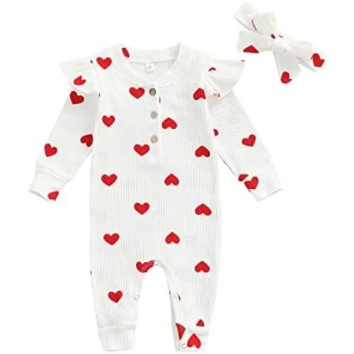 MoZiKQin Newborn Baby Girl Ruffle Romper Knit Sweater Onesie Jumpsuit Long Sleeve Zipper Romper Solid Fall Winter Outfits