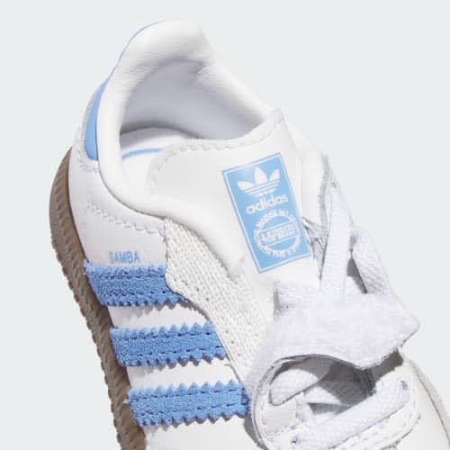 adidas SAMBA OG COMFORT CLOSURE ELASTIC LACE SNEAKERS - White | Free Shipping with adiClub